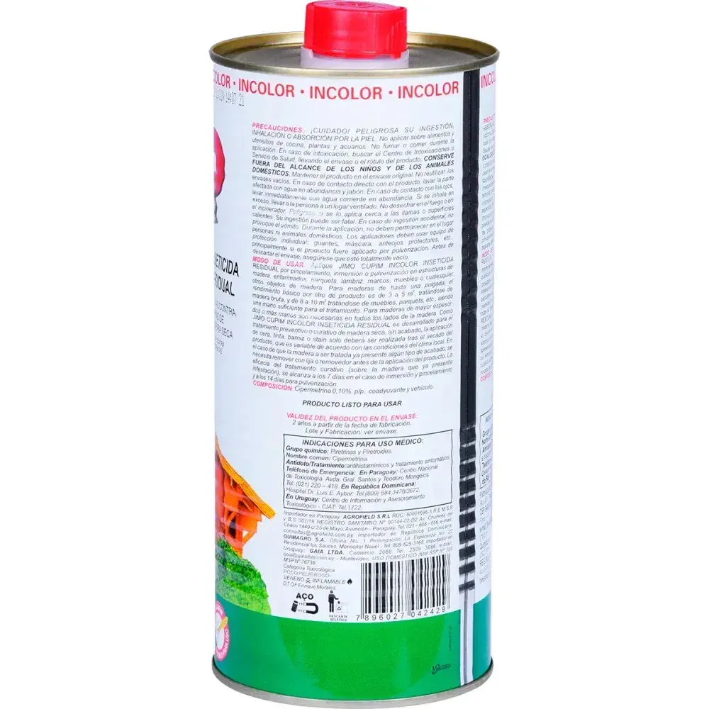 Inseticida jimo cupim incolor lata 900ML jimo Jimo Quimica — fotografia 7