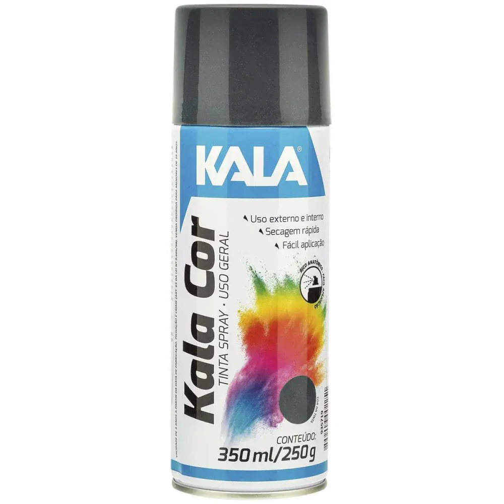 Tinta spray uso geral Kala grafite 350ML — fotografia de referência