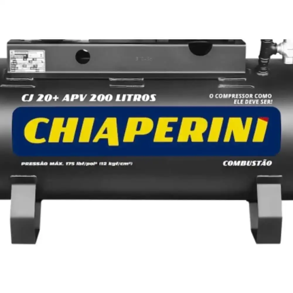 Compressor RCH à gasolina 20 pés 9HP 200L 26212 Chiaperini — fotografia 4