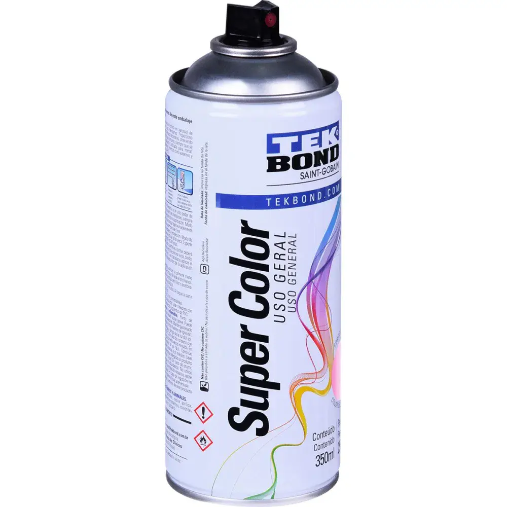 Tinta spray uso geral rosa 350ML Tekbond — fotografia 3