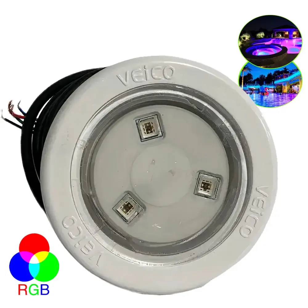 Refletor LED RGB 4.5W para piscinas de fibra 124025 Fluidra