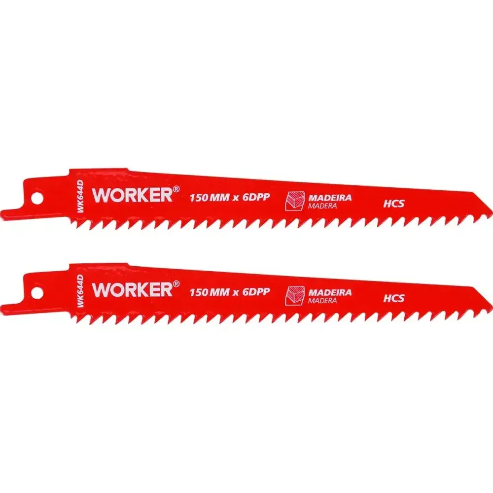 Lâmina para serra sabre hcs 1/2” 150MM 6 dentes Worker — fotografia 6