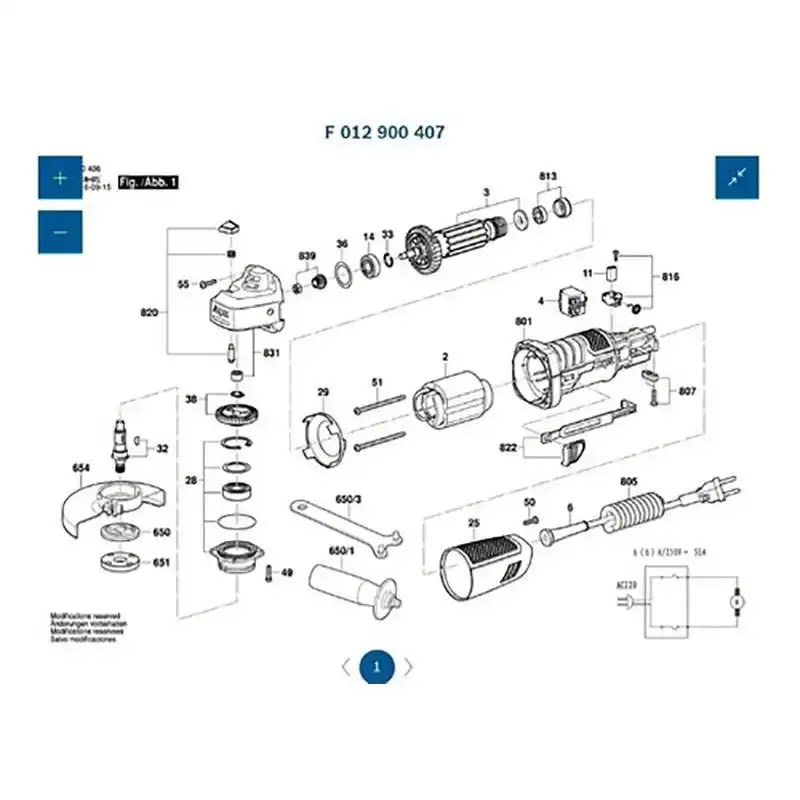 Induzido para esmerilhadeira modelo novo 9004 em 110V 1604220544 Skil 110 V — fotografia 3