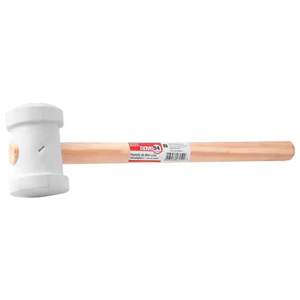 Martelo de borracha 60 MM para azulejista branco 3079000604 Nove54 — fotografia 2