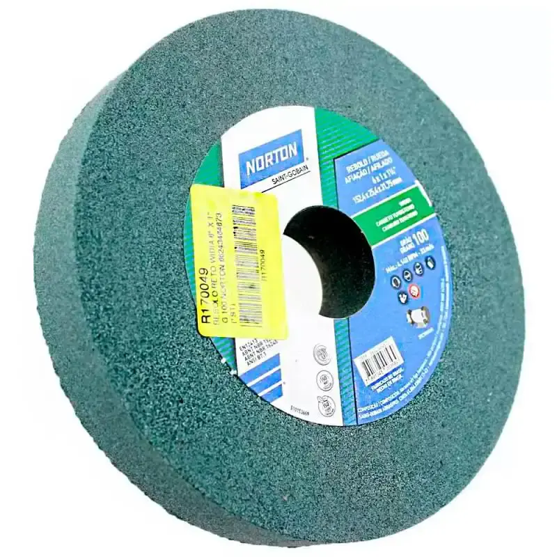 Rebolo de Widea 6 x 1 x 1.1/4 Pol GC100 66243464673 NORTON — fotografia de referência