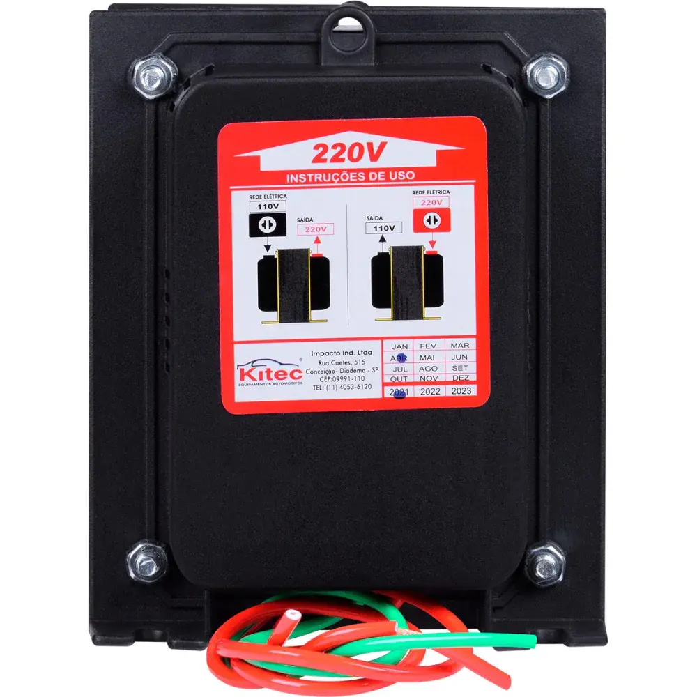Autotransformador tripolar 5.000VA 3600W bivolt Kitec — fotografia 3