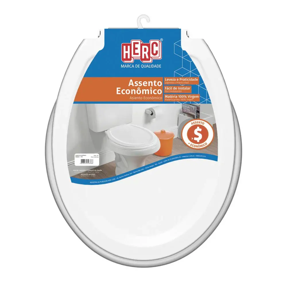 Assento sanitário injetado branco Herc