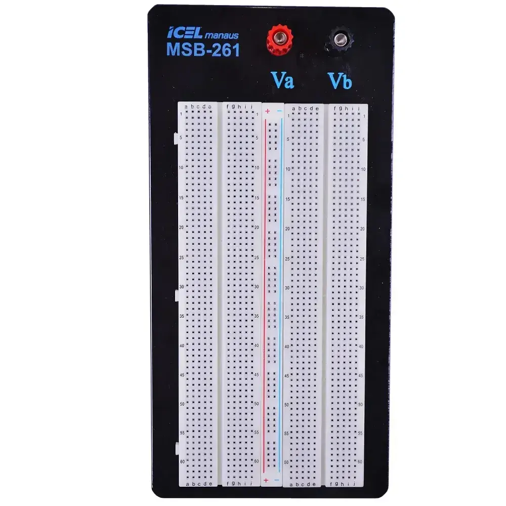 Protoboard com 2 bornes 1360 furos MSB-261 Icel — fotografia 9