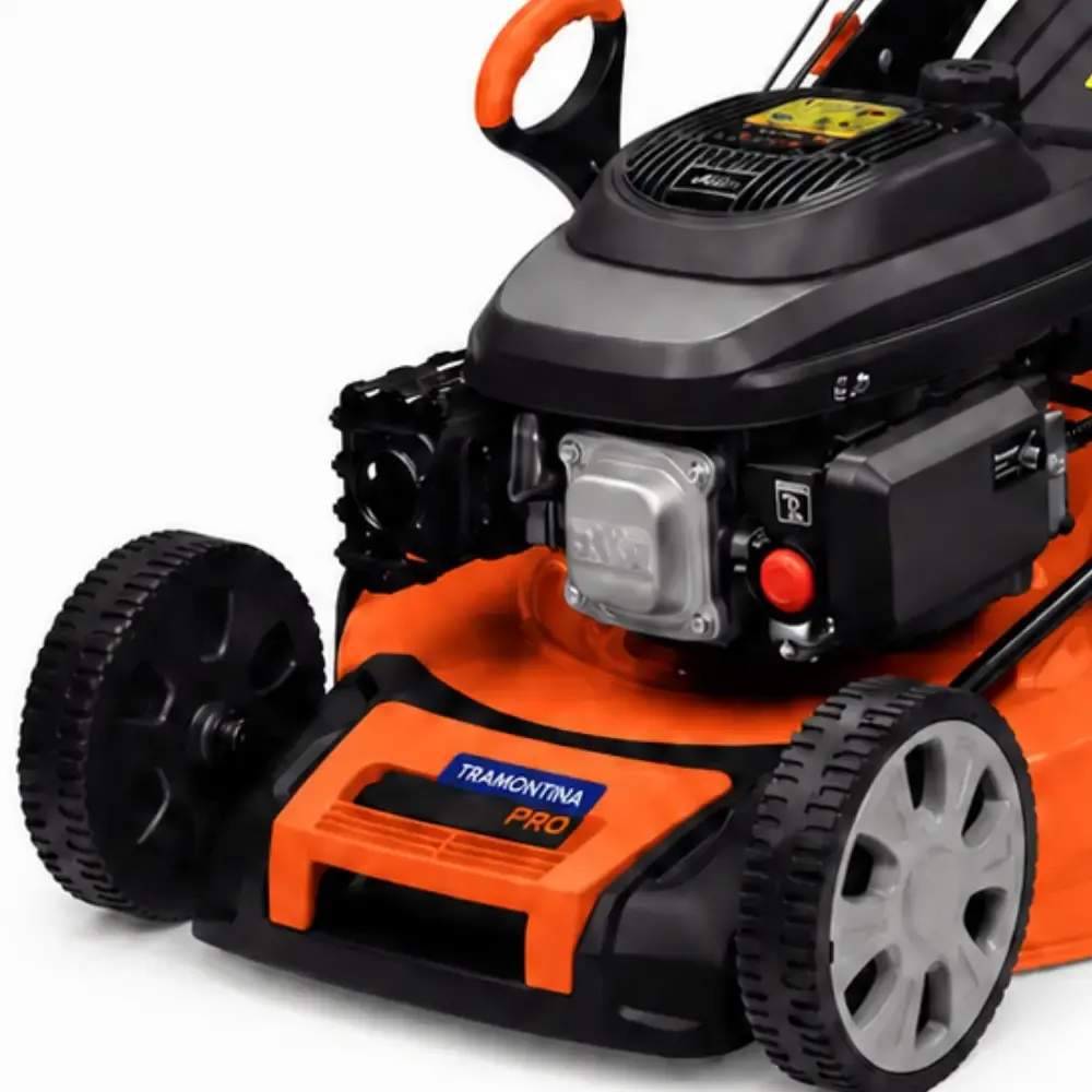 Cortador de grama gasolina 6,5 HP CCP53 pro c/ traçao e recolhedor Tramontina — fotografia 3