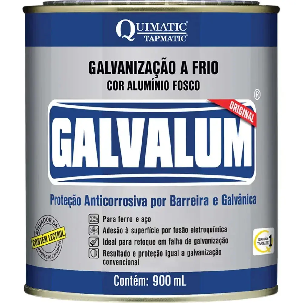Galvanização de alumínio fosco galvalum 900ML quimatic Quimatic Tapmatic — fotografia 2