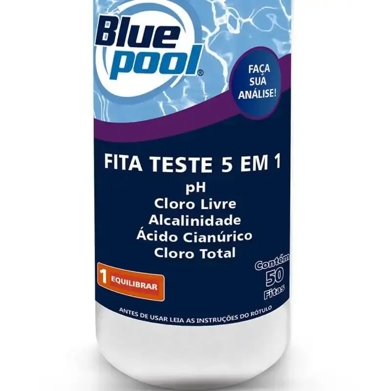 Fita para Teste de Piscinas 5 em 1 Kit com 150 Fitas 250112B Bluepool by FLUIDRA — fotografia 4