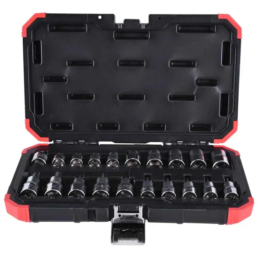 Jogo de soquetes 3/8 mais 1/2 tx com 20PCS Gedore red — fotografia 8