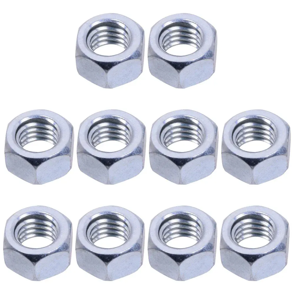 Porca sextavada zincada 3/8” x 9/16” 421995 Worker – 10 pçs — fotografia de referência