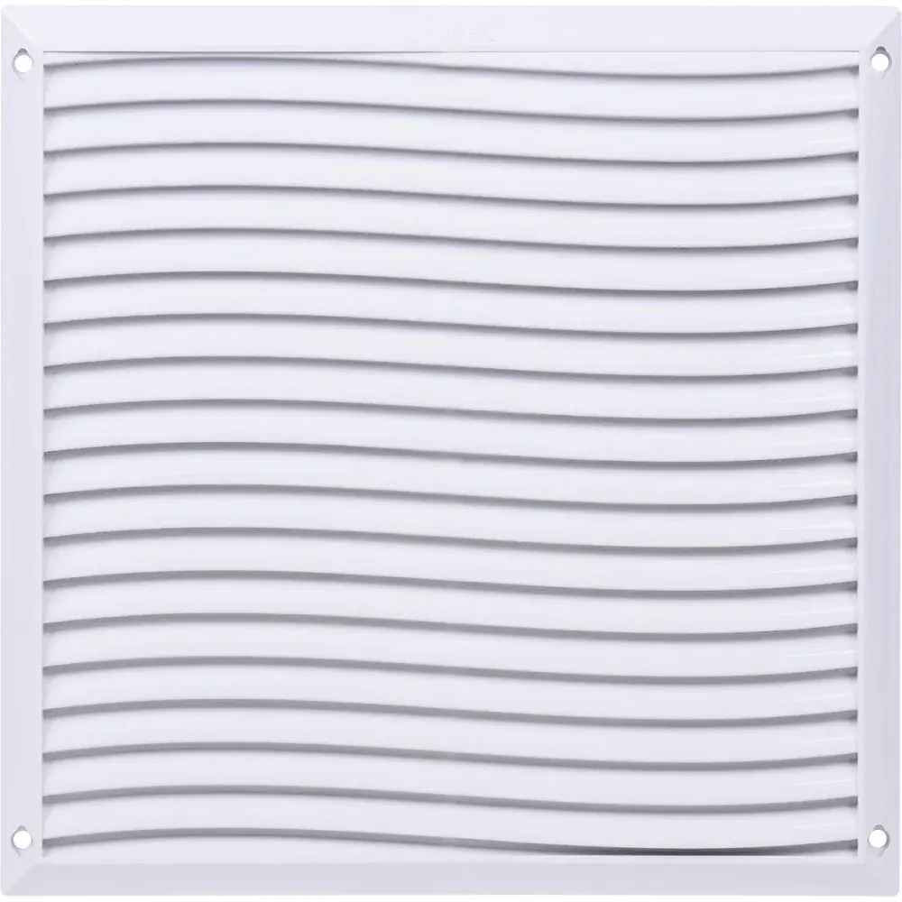 Grelha de ventilação quadrada sem tela 25X25CM branca Liege