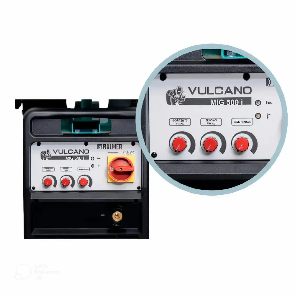 Máquina solda inversora 500A vulcano MIG 380V trif Balmer — fotografia 5