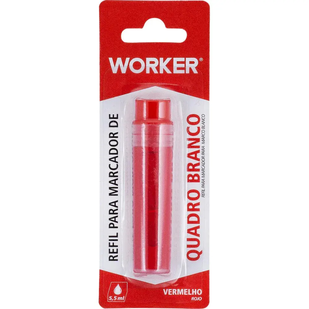 Refil de marcador para quadro branco cor vermelho Worker — fotografia de referência