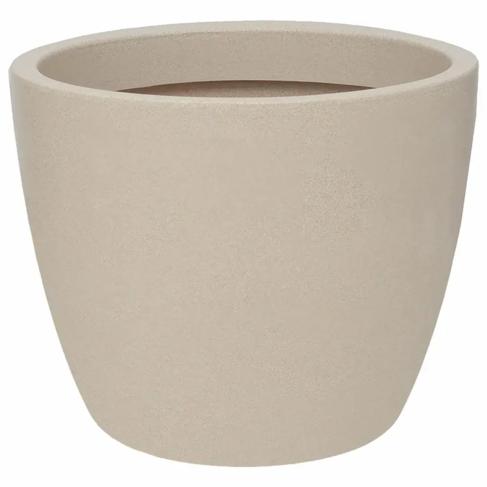 Vaso malta redondo em granito areia 24X20CM 6L Vasart