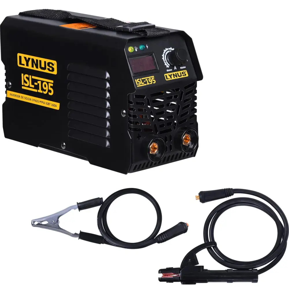 Inversora solda standard 160A ISL-195S com 220V Lynus — fotografia de referência