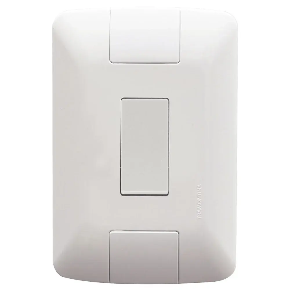 Interruptor simples aria 6A branco 4X2 250V Tramontina — fotografia de referência