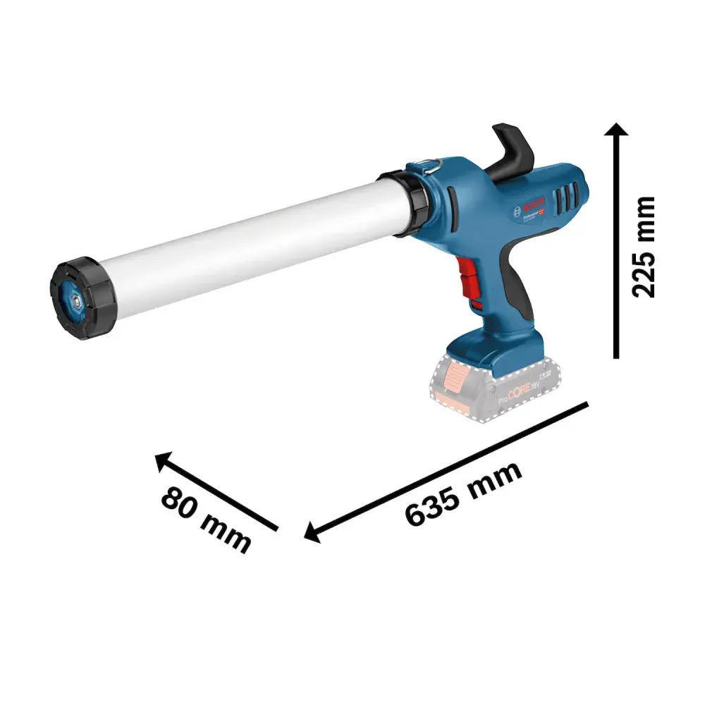 Pistola de silicone gcg 18V-600 sb Bosch — fotografia 11