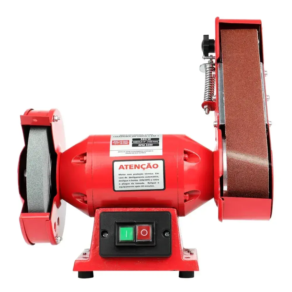 Moto esmeril com lixadeira 360W 60HZ 3450RPM bivolt Worker — fotografia 7