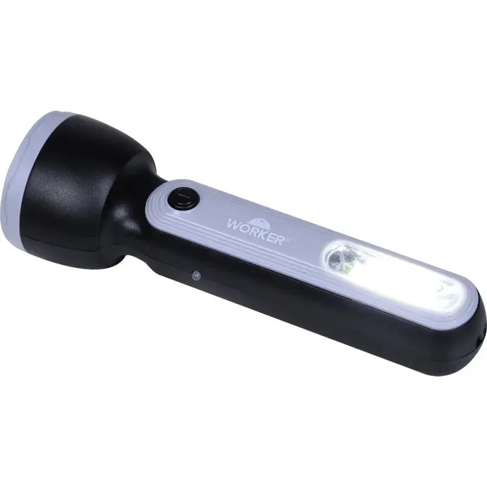 Lanterna recarregável 2 leds 180LM 2W 3,7V Worker — fotografia 7