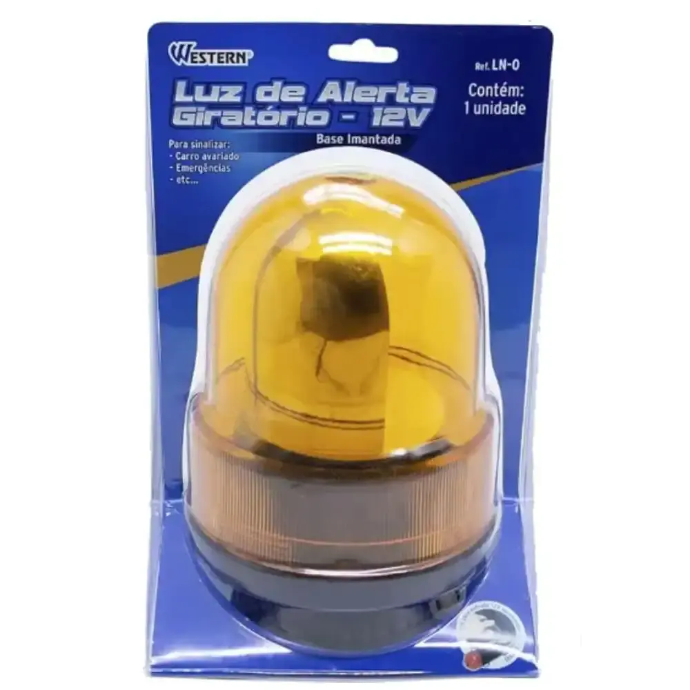 Luz de emergência giroflex 12V LN-0 Western — fotografia 4