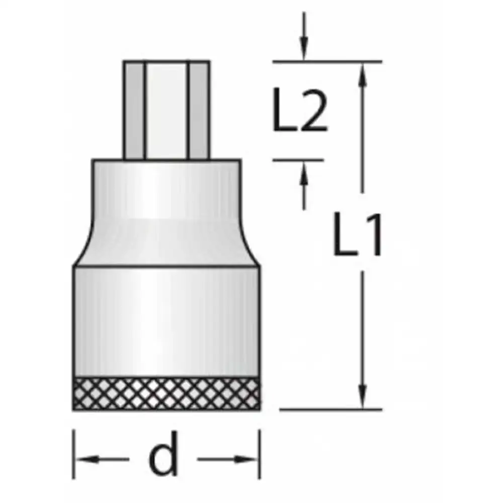 Chave Soquete Hexagonal 1/2 Pol X 8 mm 016040 GEDORE — fotografia 4