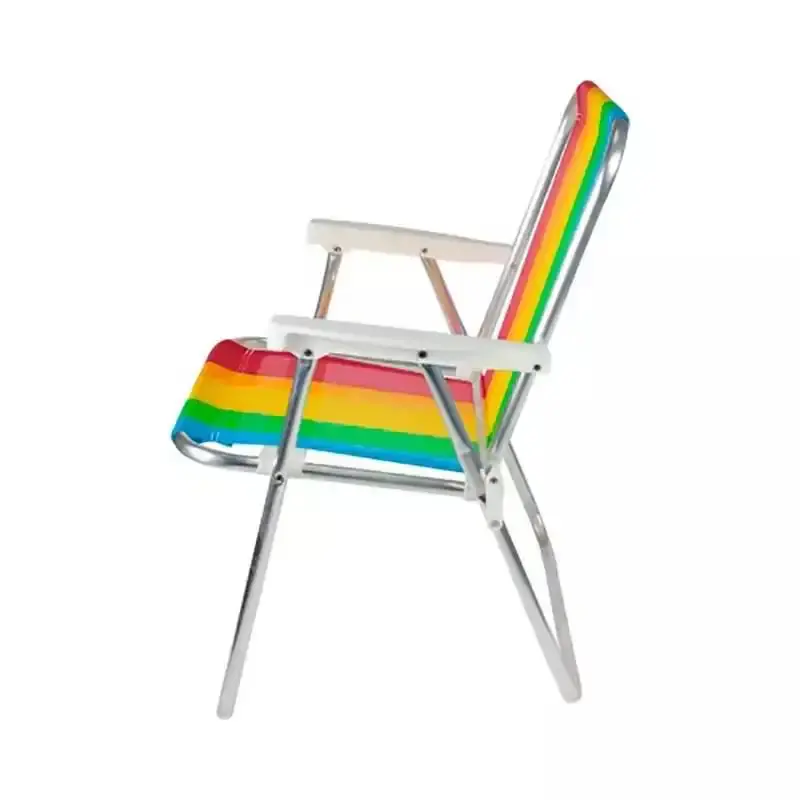 Kit com 4 cadeiras de praia e piscina alta em alumínio cores variadas 25500 BEL — fotografia 4