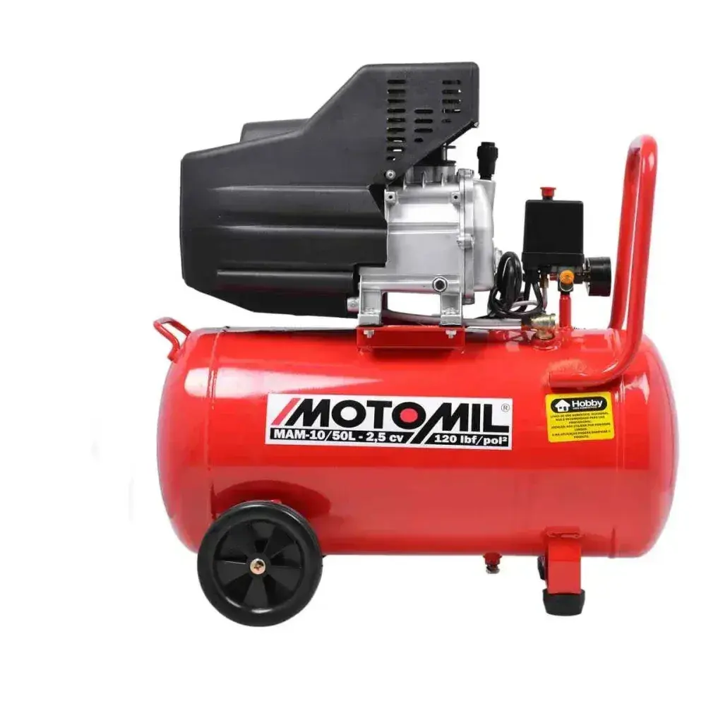 Compressor de ar MAM10/50 2,5CV 50L 127V/220V elétrico MotoMil — fotografia 5