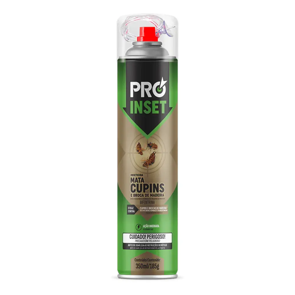 Mata cupim modelo aerosol com 350ML/185G da Proinset