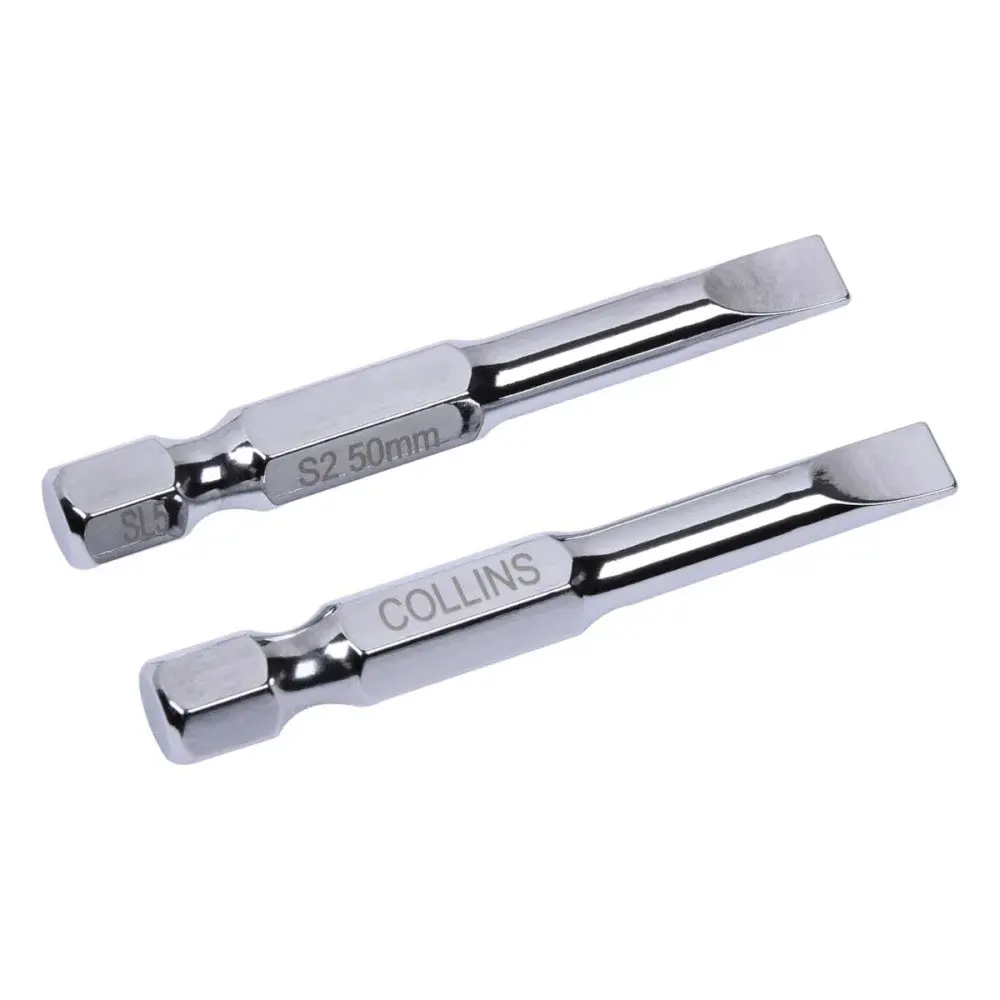 Ponta bits fenda 1/4 5MMX50MM Collins