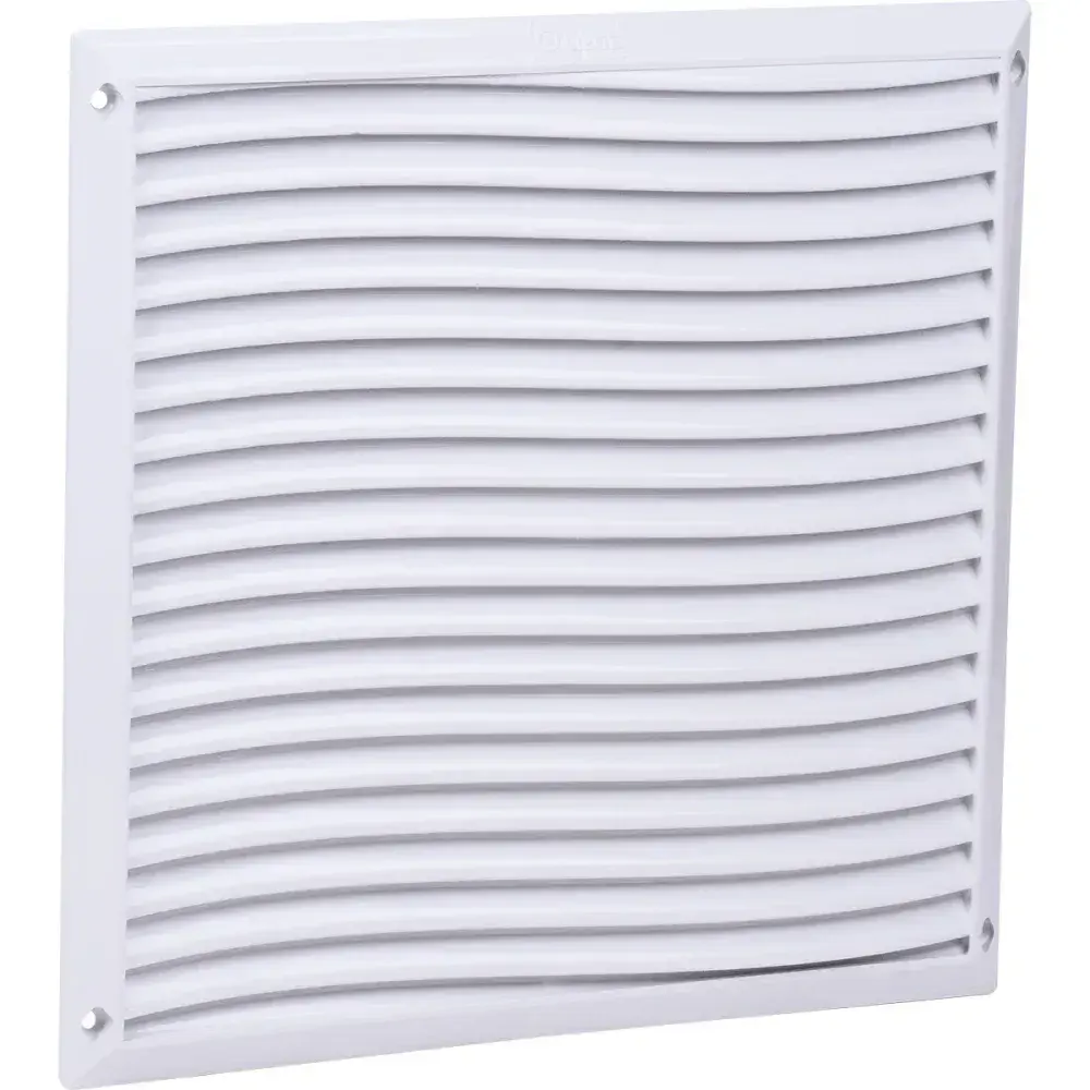 Grelha de ventilação quadrada sem tela 25X25CM branca Liege — fotografia 6