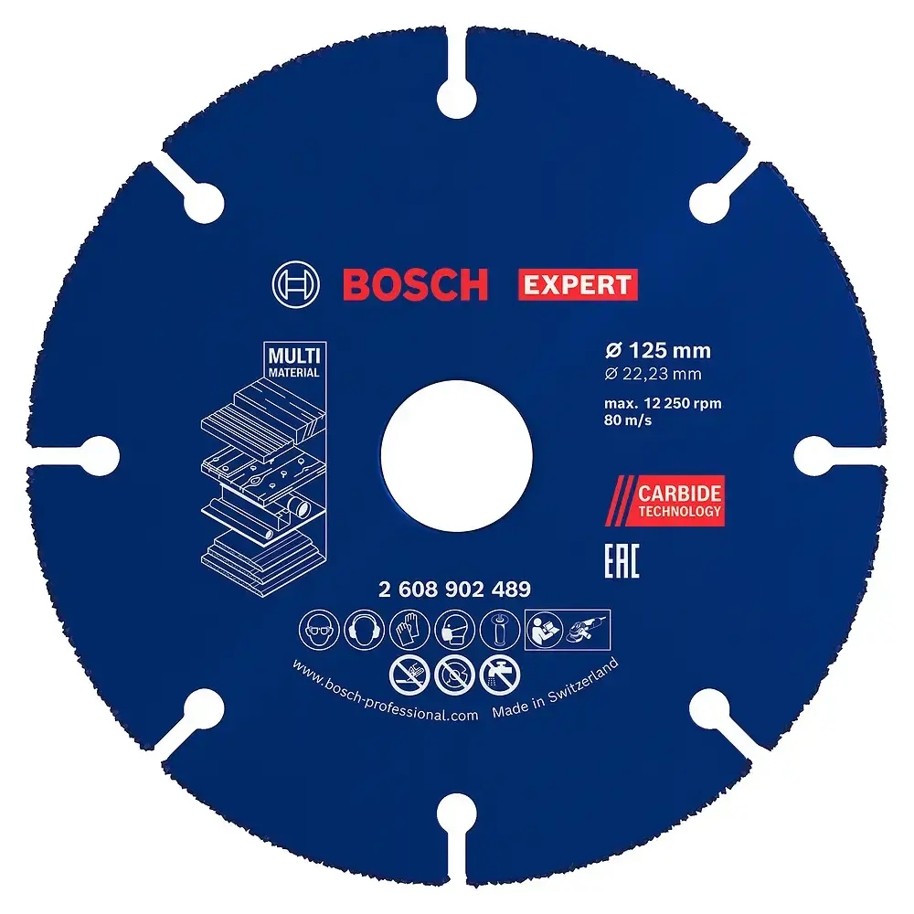 Disco de Corte EXPERT Carbide Multi Wheel 125 x 22,23 mm BOSCH — fotografia de referência