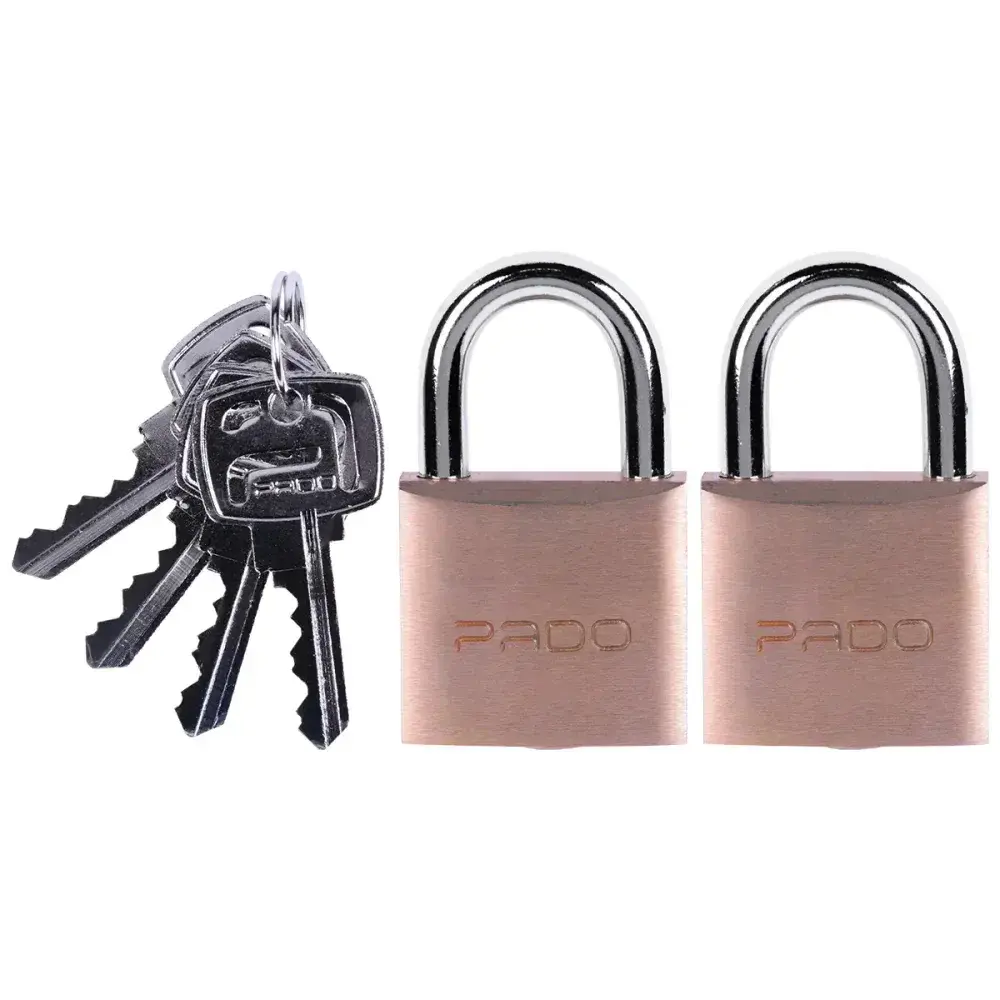 Cadeado latão segredos iguais 30MM Pado 2 pçs — fotografia 6