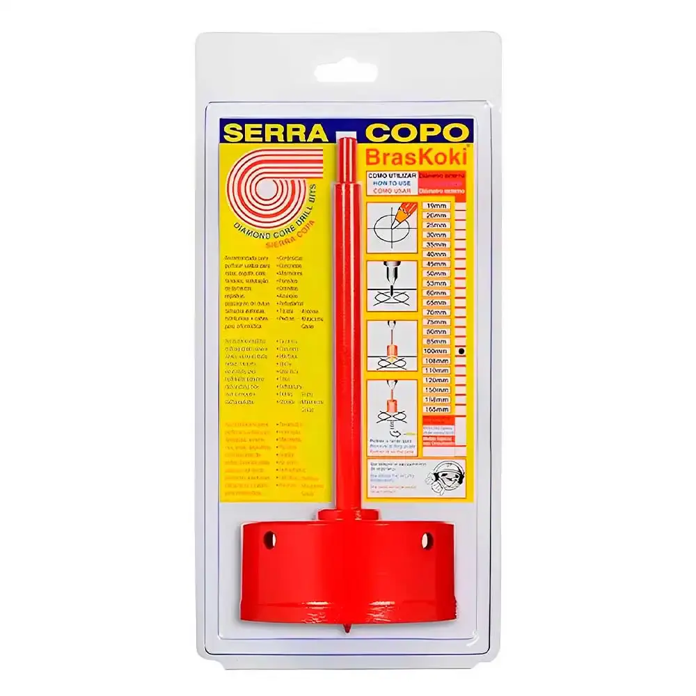 Serra copo diamantada 25MM (Cano 1/2 pol) Braskoki — fotografia 4