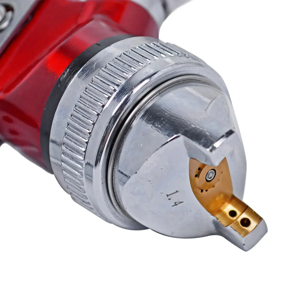Pistola de pintura gravidade hvlp 1/4 npt 500ML Worker — fotografia 4