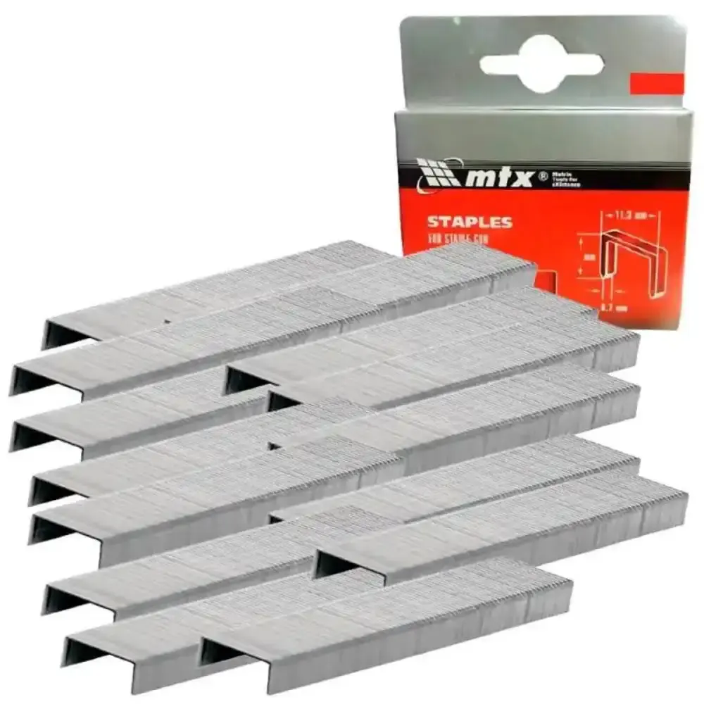 Grampos 106 para grampeador tapeceiro 6 MM caixa com 1.000 unidades MTX