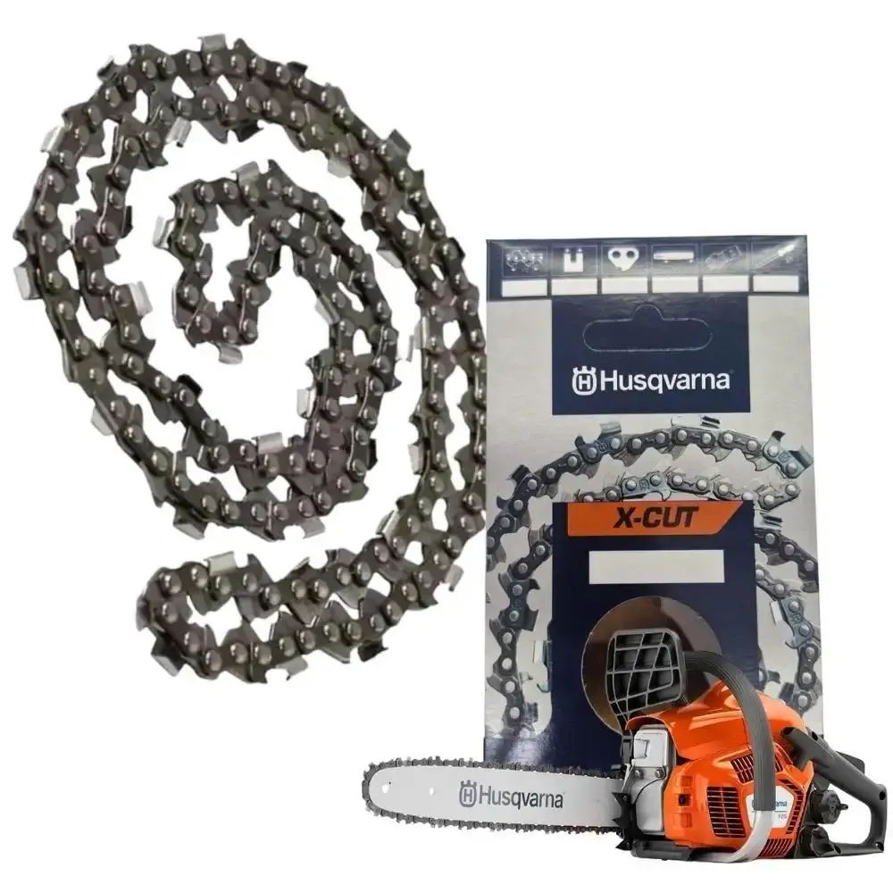 Corrente para motosserra 3/8POL x-cut mini 1,3MM 1 guia 26 facas Husqvarna — fotografia de referência