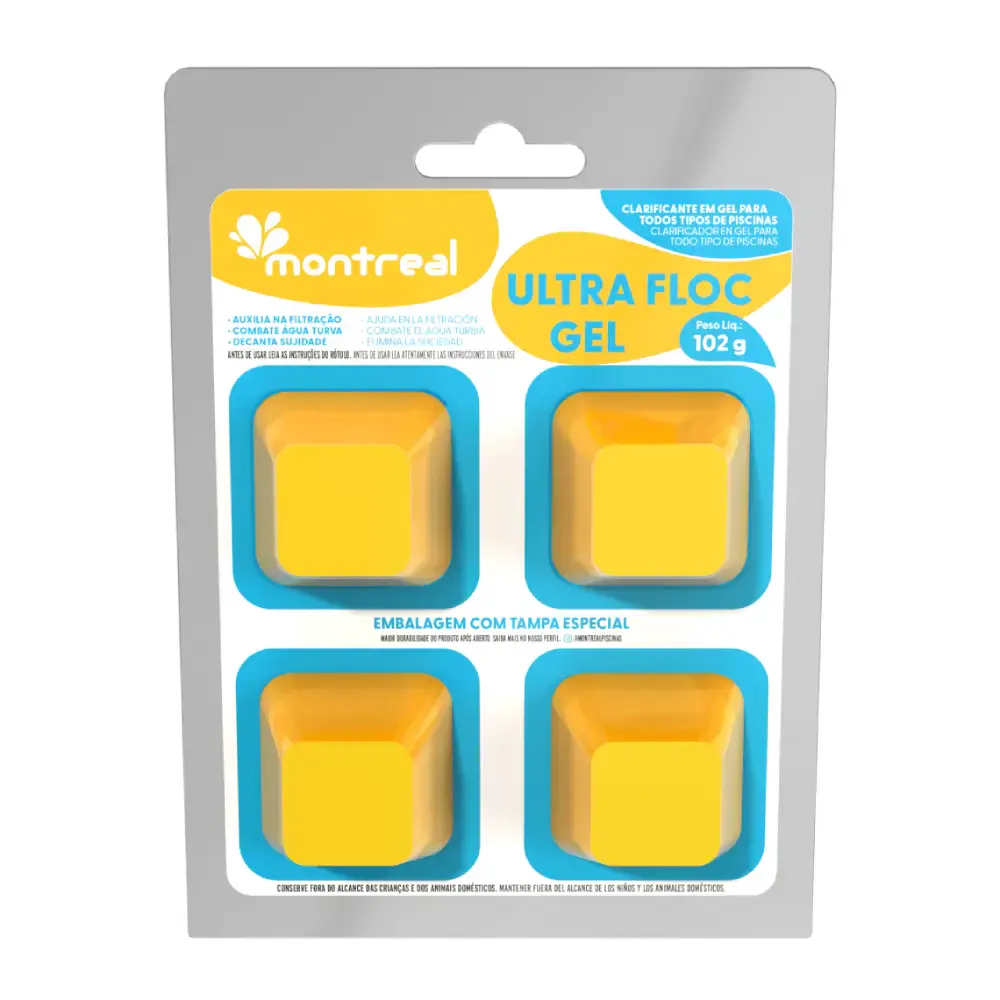 Clarificante em gel com 4 pastilhas 102G Montreal