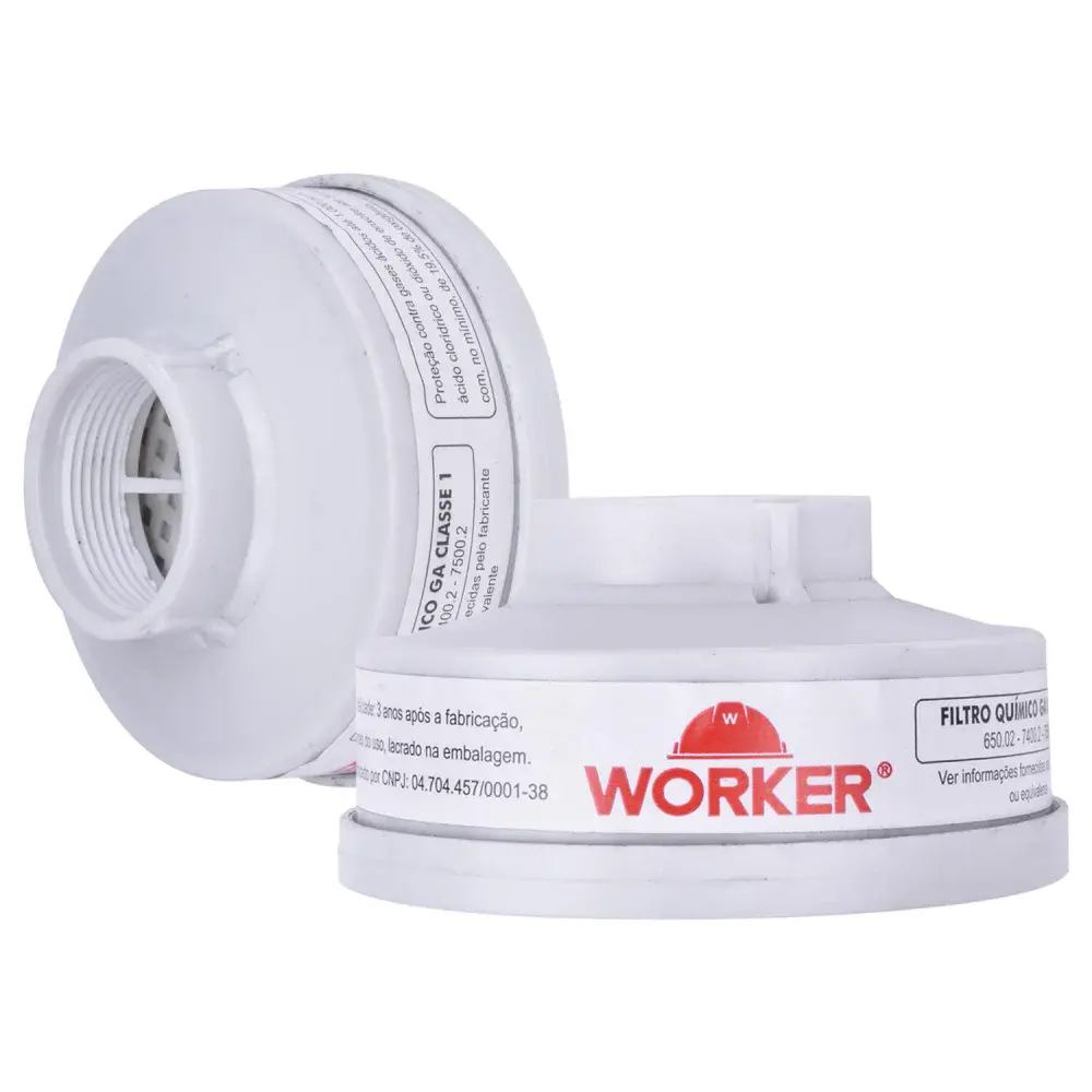 Filtro para máscara de gases ácidos 2 peç Worker