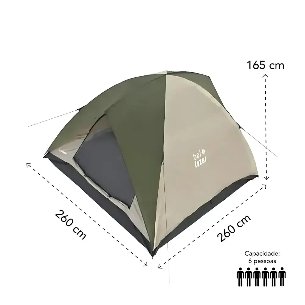 Barraca camping araguaia alta premium cobertura para 6 pessoas BEL — fotografia 6
