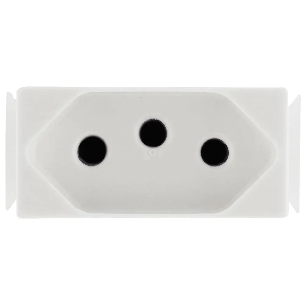 Módulo de tomada 2P+T aria 10A branco 250V Tramontina