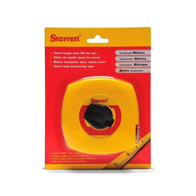 Trena de aço 20 metros sem trava KTS510-20M-S Starrett — fotografia 3