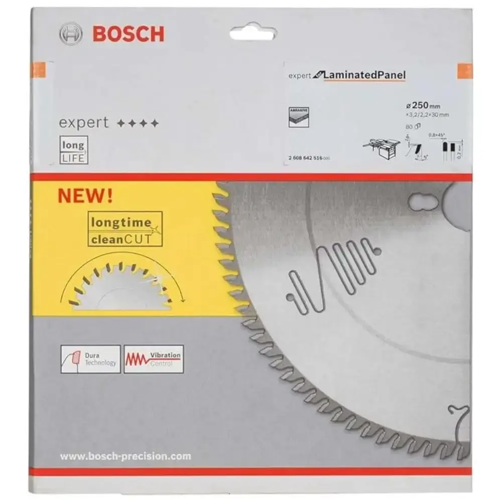 Disco de Corte Expert Lampanel 250 x 30 MM 80 Dentes BOSCH — fotografia 2