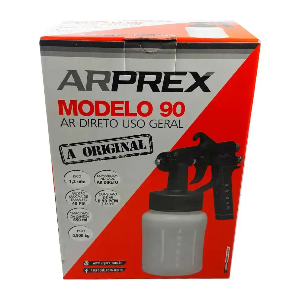 Pistola de pintura ar direto MOD-90 Arprex — fotografia 5