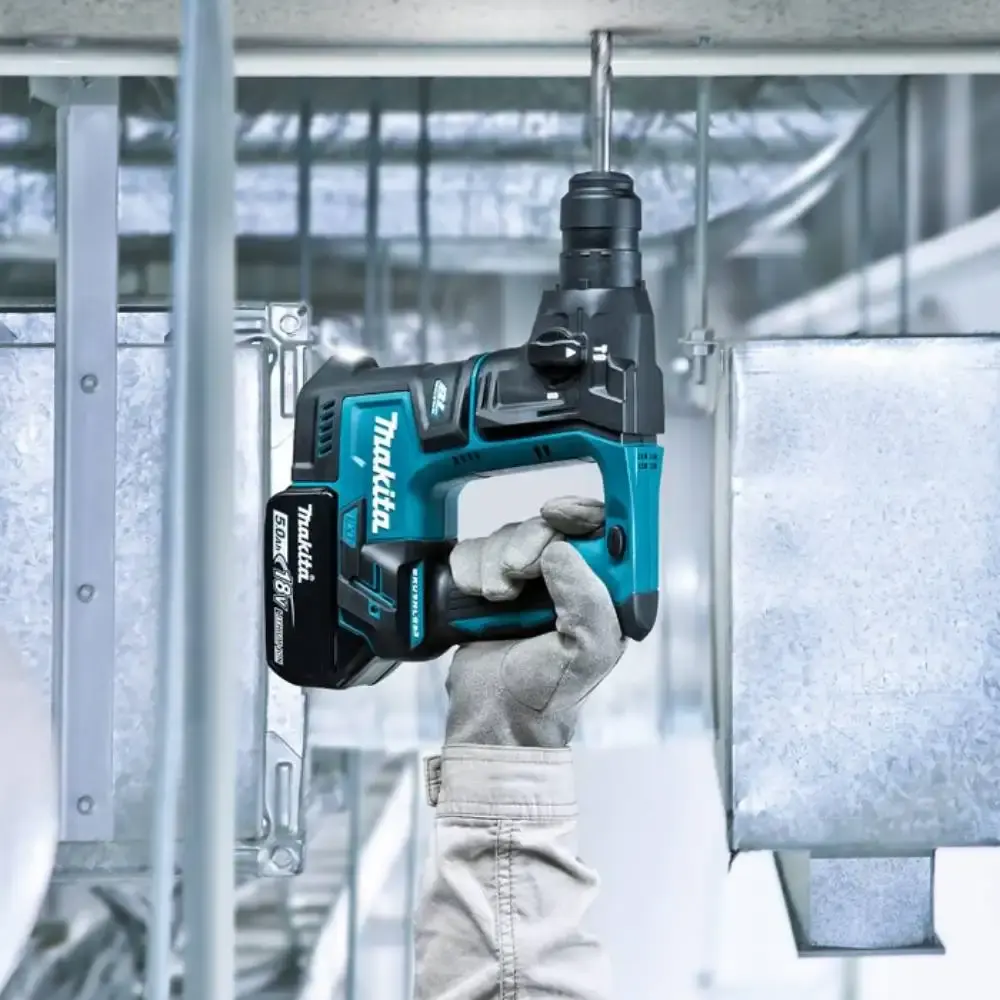 Martelete rotativo plus 18V 3,3KG com bateria 3,0AH e carregador bivolt Makita — fotografia 5