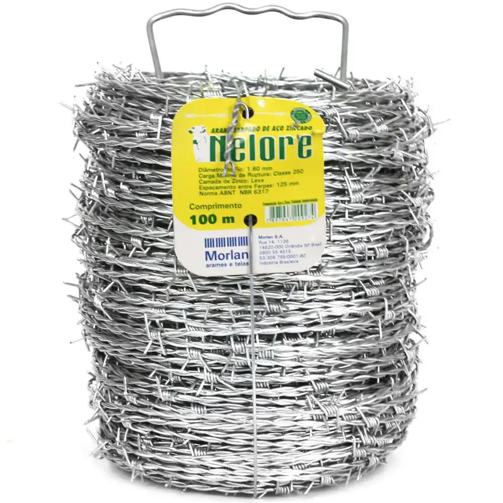 Arame Farpado Nelore 1,6mm x 100m 0927 MORLAN