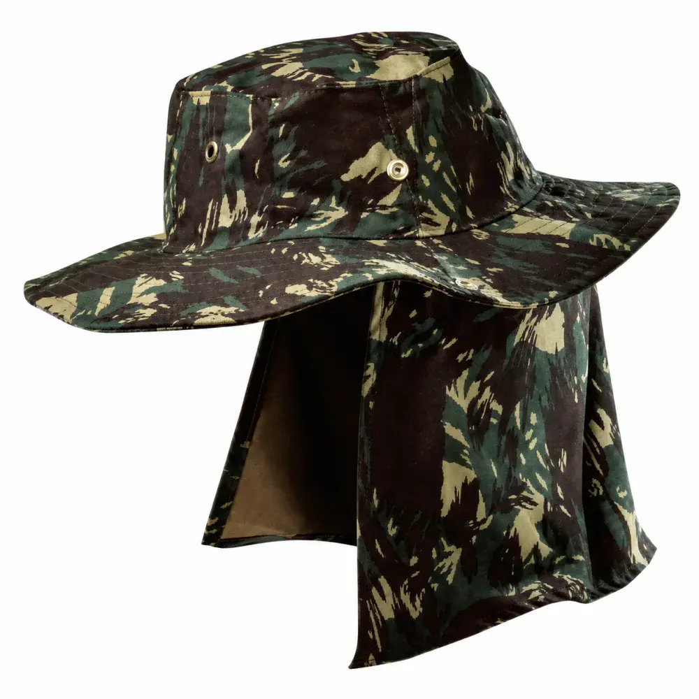 Chapéu em brim camuflado Worker — fotografia de referência