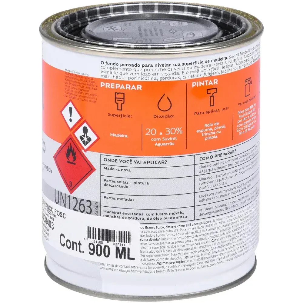 Tinta fundo branco fosco 900ML Suvinil — fotografia 6